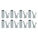 uxcell 8個入りシューレース先端合金製シューレースヘッド ライトグレーシリンダー型シューレースエンドコードエンドチップメタルアグレット交換ヘッドシューレース用の服