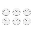 uxcell ステンレススチールレターリンク装飾 6個 アルファベットペンダントコネクタ DIYイヤリングブレスレットネックレス宝石ギフト作り用 シルバーレター...
