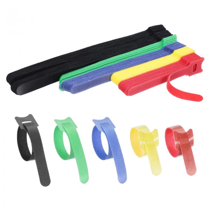 uxcell 60個再利用可能なケーブルタイ 8+6+4