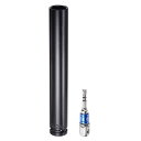 uxcell 1/2" ドライブ 20mm 6点 ディープインパクトソケット 8"長さ 1/2"~1/4" 六角シャンクアダプター付き 電気メッキ CR-Vスチールソケットアダプターアクセサリーセットキット 六角ボルトナット用