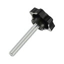 uxcell スターノブ1個 M8x50mmプラスチック六角形クランプハンドルスクリューノブ ベース交換用手締めスタースクリューノブ