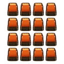 uxcell 16個セット 椅子脚床保護具 非滑り スクエア椅子脚パッドキャップカバー フェルト底付き ハードウッドフロア用 ノイズ低減 傷防止 ライト茶色 (...