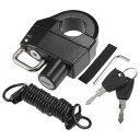 ACROPIX オートバイヘルメット用ロック ユニバーサルミニオートバイ防犯自転車ロック 3桁リセット可能なサイクリングケーブル付き - 3個セット