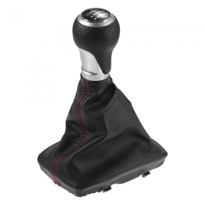 Hihaha Audiに対応A4 S4 2007-2015用の6速マニュアルギアシフトノブとダストカバー / フロントオートモ..