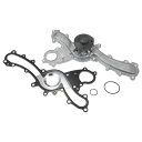 Partuto ウォーターポンプ No.1610039455/1610009440 - レクサス ES350 2007-2018 用 カーフロントエンジンウォーターポンプ - メタルシルバートーン ガスケットゴムリングキット付き - 1セット(2)