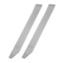 PATIKIL 63"x4" ブ ランク サテン サッシュ 2 個 DIY 素色 サッシュ プロム クイーン サッシュ パーティー アクセサリー 卒業パーティー ウェディング バンケット ハロウィン デコレーション用 グレー