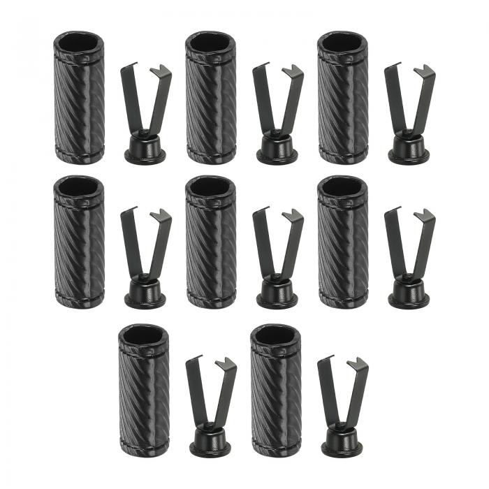 PATIKIL シューレースチップ 16個セット 亜鉛合金製 シューレースヘッド シリンダー型チップ コードエ..