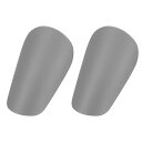 PATIKIL サッカーシンガード 2個 ミニすね当て ふくらはぎ保護具 すね当て 10x6 cm 成人男性 女性 サッカー選手装備 アスリート用 グレー