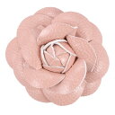 PATIKIL 花 ヘアクリップ 椿 ヘアピンフラワーブローチ レディースブ ライダルウィメンズハットドレスシャツ用 ピンク