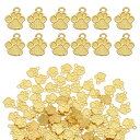 PATIKIL 宝石メイキング装飾 120個 合金製犬 足跡ペンダント ネックレス ブレスレット イヤリング 作成とクラフトにDIY用(3)