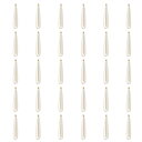 PATIKIL 40x9mmパール装飾 50個 パールビーズティアドロップフェイクパールペンダント装飾(ループ付き)宝石メイキングブレスレットイヤリングネックレスウェディングデコレーションドレス ゴー ルデン