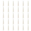 PATIKIL パール装飾 40x9mm 30個入り パールビーズ ティアドロップ フォーパール ペンダント装飾 ループ付き バルク販売 宝石メイキング ブレスレット イヤリング ネックレス ウェディング装飾 ドレス用 シルバー
