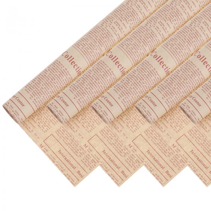 PATIKIL ヴィンテージフラワーラッピングペーパー 45シート 28x20