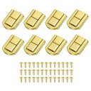 PATIKIL トグルキャッチロック 32 x 24 mm 8個 金属 留め金ラッチ 長方形 レトロスタイル留め金ラッチ 宝石ボックス装飾 スーツケースツールボ...