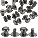 PATIKIL 10x11x11mm レザー用リベット 12個入り メタルボタン スクリューキット 丸頭リベットスクリューボタンDIYレザーハードウェアトリムク...