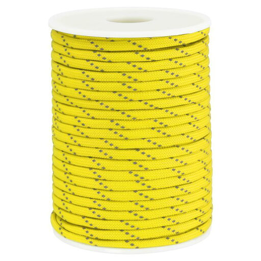 PATIKIL 100FT 550 Paracord 7本 ストランドを持つ反射パラシュートコードスプール キャンプ ハイキング 釣り用 4mm サバイバルストロングロープ イエロー PATIKIL 100FT 550 Paracord 7本 ストランドを持つ反射パラシュートコードスプール キャンプ ハイキング 釣り用 4mm サバイバルストロングロープ イエロー