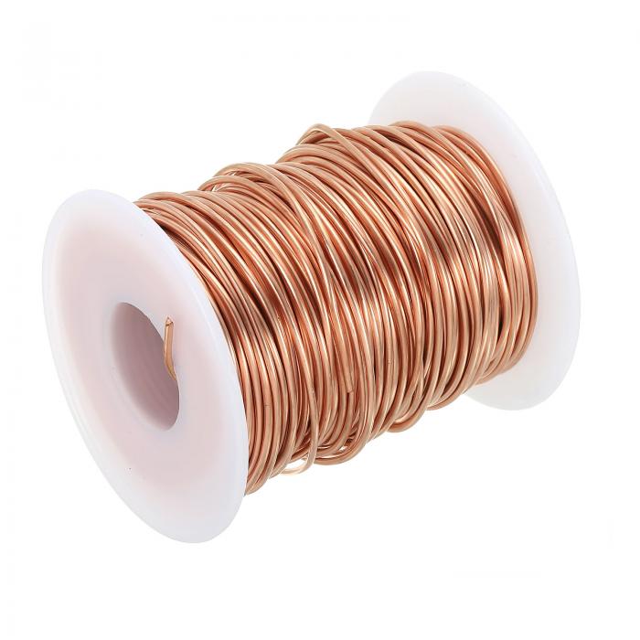 PATIKIL 121.39フィート ソリッド裸銅ワイヤー 16ゲージ99.9%純銅ワイヤー1.3 mmソフトビーズワイヤー ..