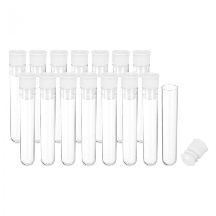 PATIKIL 2.4" 長さ プラスチック製 針収納ホルダー 15個入り 携帯用刺繍針ピン楊枝収納チューブケース ..