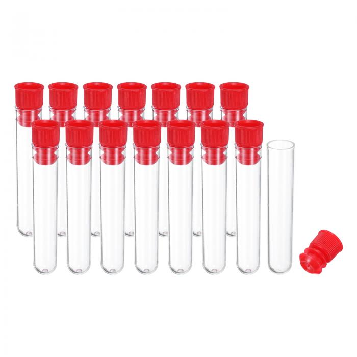 PATIKIL 2.4" 長さ プラスチック製針収納ホルダー 15個入り 携帯用刺繍針ピン楊枝収納チューブケース ..