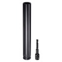 uxcell 1/2" ドライブ 20mm 6点 ディープインパクトソケット 8"長さ 1/2"~1/4" 六角シャンクアダプタ付き リン酸コーティング 六角ボルトナット用