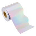 PATIKIL 7.5 cm x 20 M 掲示板ボーダー レインボー スカラップトリムストリップ壁装飾 ロッカー教室コルクポスター用 黒ボード ホワイトボード...
