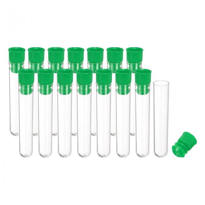 PATIKIL 2.4" 長さ プラスチック製針収納ホルダー 15個入り 携帯用刺繍針ピン楊枝収納チューブケース ..