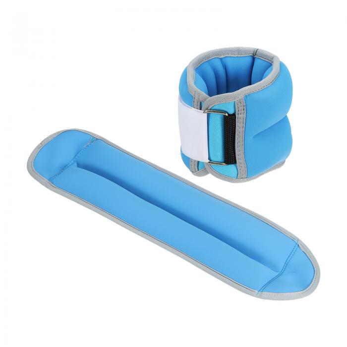 PATIKIL アンクルウェイト レッグウェイトストラップ調整可能な3ポンドアンクルウェイトセット ブルー