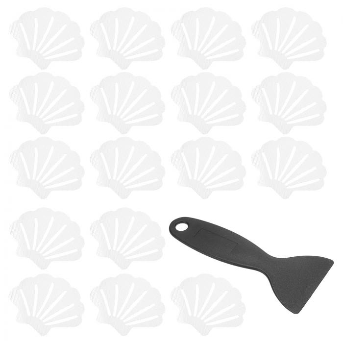 PATIKIL 30枚 滑り止め浴槽ステッカー 滑り止めシャワーステッカー スクレーパー付き バスルームシャワ..