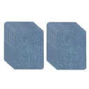PATIKIL デニムアイロンパッチ ジーンズ 衣類修理用12枚セット シェードデコレーションキット スカイブルー 5 x 3.7"