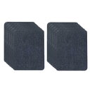 PATIKIL デニムアイロンパッチ ジーンズ 衣類修理用12枚セット ダークブルー 5x3.7"