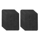 PATIKIL デニムアイロンパッチ 12枚セット ジーンズ 修理や装飾に使用 黒色 5 x 3.7"