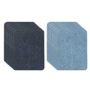 PATIKIL デニムアイロンパッチ 12枚セット ジーンズ 修理や装飾に使用 ダークブルー/ライトブルー 5 x 3.7"