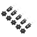 PATIKIL ガーデンフラッ ク用ラバーストッパーとアンチウィンドクリップ 5個セット ガーデンフララッ クールスタンド用 調整可能なフラッラッ クップアクセ...