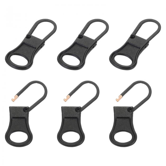 PATIKIL ジッパープル交換品 6個入り 取り外し可能な金属ジッパータブ修理キット スーツケース ジャケ..