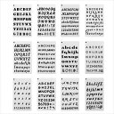 PATIKIL 数字と文字 ペイントステンシル 12個セット アルファベットペイントステンシル 木材 布 ガラス 壁に描くため 再利用可能なテンプレートステンシ...