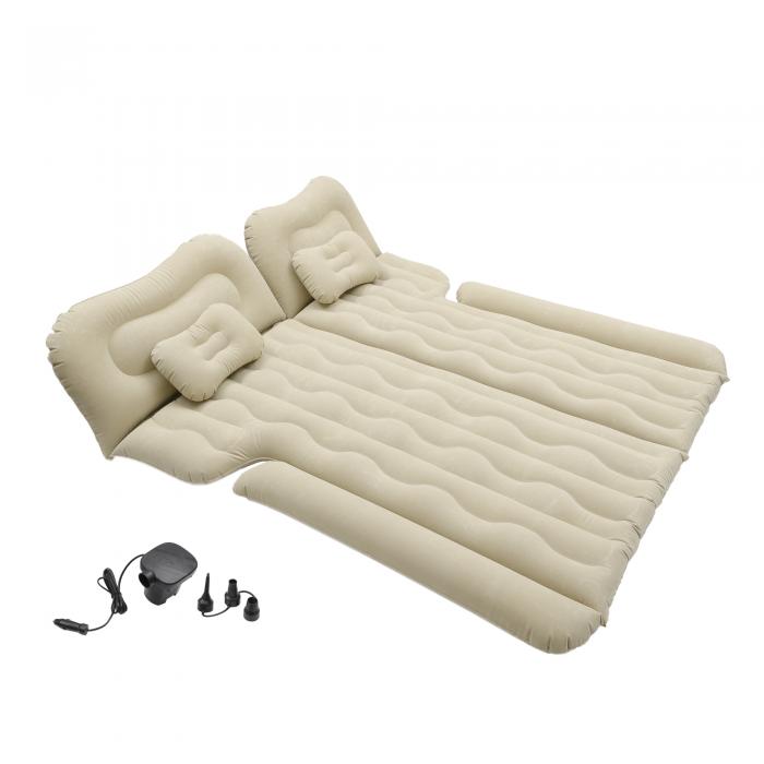 A ABSOPRO 車中泊マット カーエアマットレスキャンプベッド エアベッドマット 寝具マット エアポンプ付..