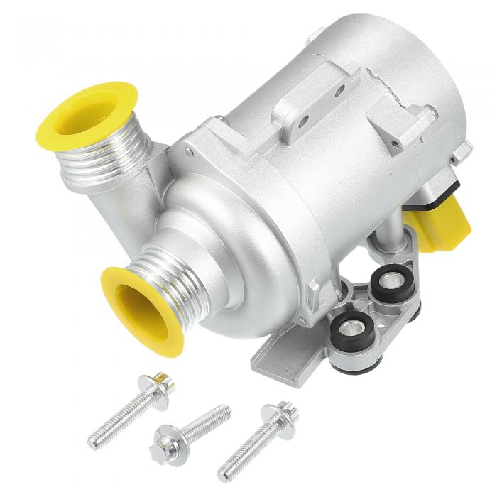 A ABSOPRO ウォーターポンプ No.11517583836/11518635092 付属のネジキット 17.2x14.5cm カー エレクトリック エンジン ウォーターポンプ シルバートーン