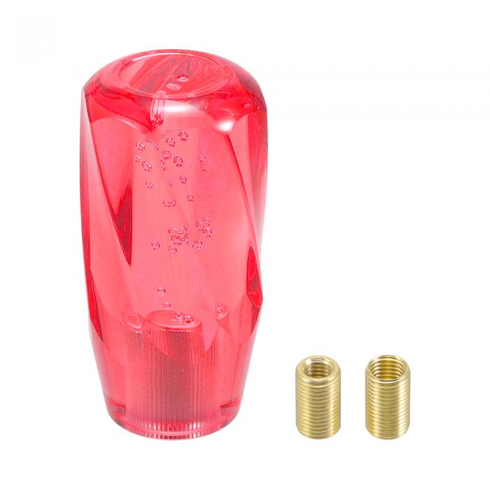 A ABSOPRO ユニバーサルシフトノブ 10cm スティックシフトレバーノブ 2つのアダプター付き 自動および..