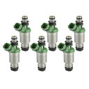 A ABSOPRO 燃料噴射ノズル23209-74100 Toyotaに対応カムリ1992-2000 2.2L Toyotaに対応RAV4 1998-2000 2.0L用の燃料噴射ノズル ミドリ 6個セット(2)