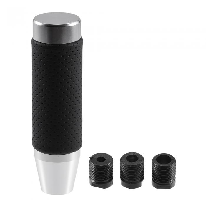 INFINAUTO シリンダーシフトノブ 13cm 自動およびマニュアル車用のギアシフトノブ 3つのアダプター付き..