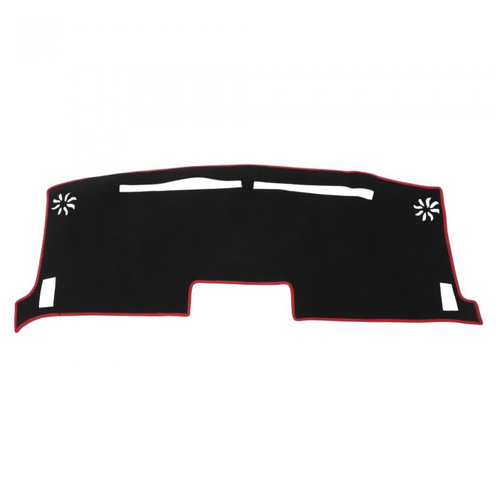 FUELHOOD 日産に対応 モコ用 MG33S用 ダッシュボードマット ダッシュボードカバー 車種専用設計 保護マット 日焼け対策 遮熱 映り込み軽減 傷防止 滑り止め 視界がクリア インテリアアクセサリー 内装パーツ カー用品 ポリエステル素材 1Pセット ブラック レッドライン