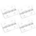uxcell アクリル製ヒンジ4個セット 1.8 x 1.38