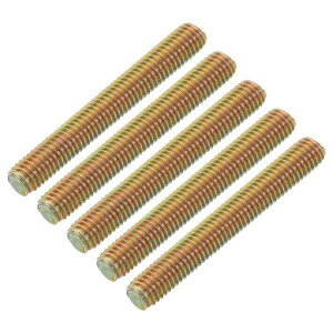 uxcell 10個 全ネジロッド M8-1.25x60mm 炭素鋼製長ネジ 家具 組み立てや固定に適した右巻きネジ