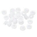 uxcell 25個 シリコンプラグ 6.5-7mm 穴に適したラバーラウンドスナップインロッキングホールプラグ 金属チューブ用 防水ホールプラグ 家具 エンド...