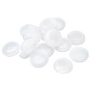 uxcell 16個 シリコンプラグ 20-22mm 穴に適したラバーラウンドスナップインロッキングホールプラグ 金属チューブ用 防水ホールプラグ 家具エンドキャップ挿入用 透明