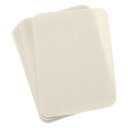 uxcell 12枚セットの衣類用アイロンパッチ 補修パッチ アイロンで接着 4.1"x3" 洋服 パンツ バッグの穴補修 装飾用(ライトベージュ)
