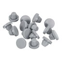 uxcell 15個 シリコンプラグ 8-8.5mm 穴に適したラバーラウンドスナップインロッキングホールプラグ 金属チューブ用 防水ホールプラグ 家具エンドキ...