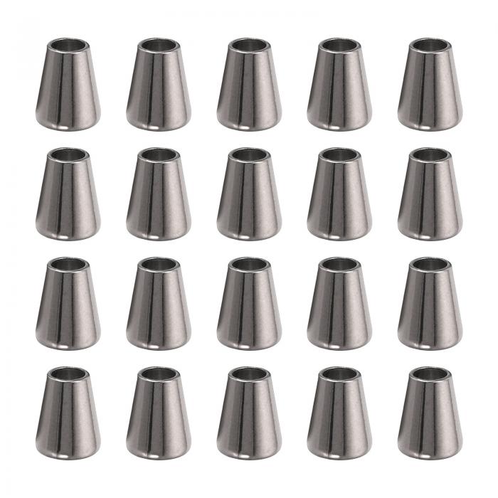 uxcell 合金ベルエンドストッパー コードエンドロック トグルキャップ エンドストッパー ロープ留め具 衣類 バックパック 引き紐用 12.5 mm x 1...