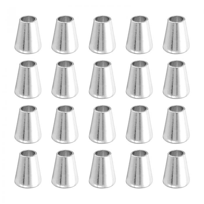 uxcell 合金ベルエンドストッパー コードエンドロック トグルキャップ エンドストッパー ロープ留め具 衣類 バックパック 引き紐用 12.5 mm x 1...