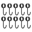 uxcell 10個セット パイプロッドフック ステンレス製 25mm/0.98